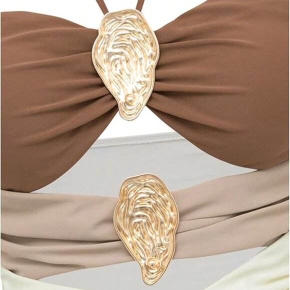 One Piece Swimsuit Metal Decor - Picture 4 of 4